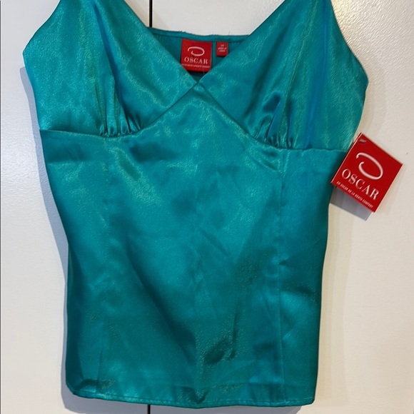 Rare Oscar De La Renta Women's Teal Top - Picture 4 of 5